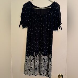 Siren Lily Blue Floral Dress